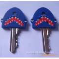 novel custom make fierce shark head shape silicone key cover